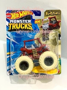 Hot Wheels Monster Trucks The Flintstones Flintmobile Die-cast Brand New - Picture 1 of 2