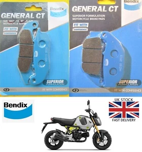 MSX125 GROM BRAKE PADS SET - FRONT + REAR PAD 2021 - 2025 * GENUINE QUALITY * - Picture 1 of 15