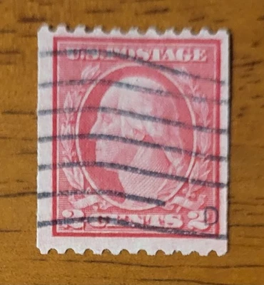 Vintage US Stamp #487 Washington Coil Very Fine Used - CV $14 - Image 1 of 2
