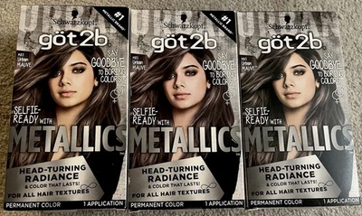 (3) Nuevos kits de color permanente Schwarzkopf got2b M83 Urban Maeve Metallica sellados Foto 1 de 4