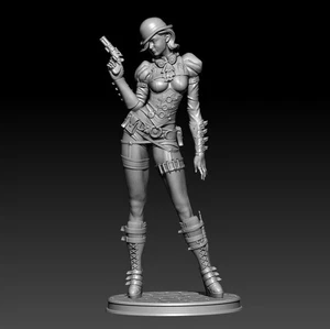 Kit modelo figura resina 1/24 H/75mm Punk Girl impresión 3D sin montar - Imagen 1 de 5