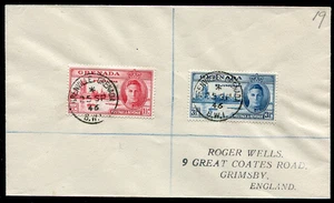 GRENADA (24821): 1946 Grenville cancelar/cubierta Roger Wells - Imagen 1 de 1