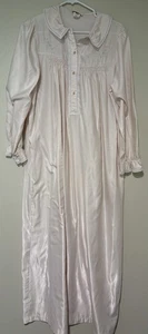 Vintage 80er Barbizon Damen M LS Nachthemd hellrosa Oma Praire Blumen romantisch - Bild 1 von 15
