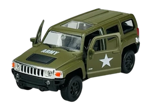 WELLY HUMMER H3 MILITARY 1:34 DIE CAST METAL MODEL NEW IN BOX 43629 - Picture 1 of 6