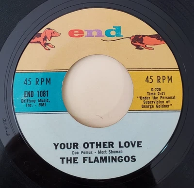 Flamingos  YOUR OTHER LOVE  (DOO WOP 45) #1081 PLAYS VG++ NO NOISE! - Image 1 of 4