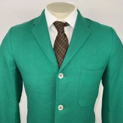 Vintage 50s 60s Jacket Mens Suit Sport Coat Wool Blazer Atomic MCM Mod 40 Short - Image 1 of 4
