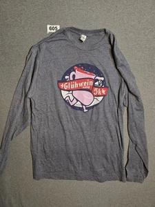 Maglietta grande Gluhwein 5k tedesca bere umoristica Natale brutto maglione (ish) - Foto 1 di 4