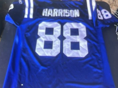 Camiseta deportiva 100 % Reebok auténtica Marvin Harrison #88 Indianapolis Colts 52 Foto 1 de 4