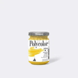 COLORE ACRILICO SERIE POLYCOLOR DA 140 ml 104 GIALLO DI NAPOLI - Picture 1 of 2