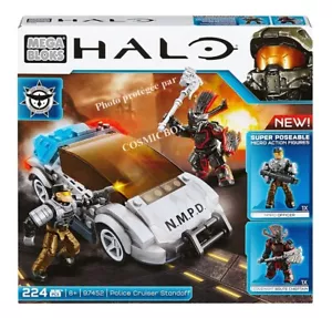 Mega Bloks - HALO Police Cruiser Standoff - 224 Pcs - car with two figures - NEW - Picture 1 of 4