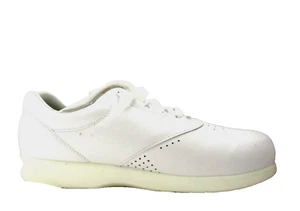 ZAPATO DEPORTIVO SAS CUERO BLANCO CÓMODO PARA CAMINAR ZAPATILLAS CORDONES 8,5M - Imagen 1 de 18