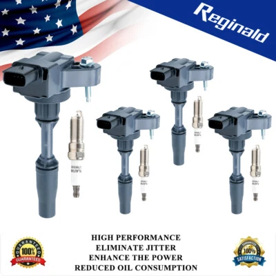 Bobinas de ignição 4X e vela de ignição 4X para Cadillac CT6 Chevy Malibu Buick GMC UF680 - Imagem 1 de 4