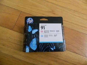 2026 GENUINE HP #91 Lt Magenta Lt Cyan PRINTHEAD C9462A DESIGNJET Z6100 SEALED - Photo 1/2