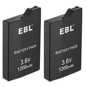 2PCs 1200mAh Replacement Battery Pack for Sony PSP 2000 2001 2006 3000 3001 3006 - Picture 1 of 7