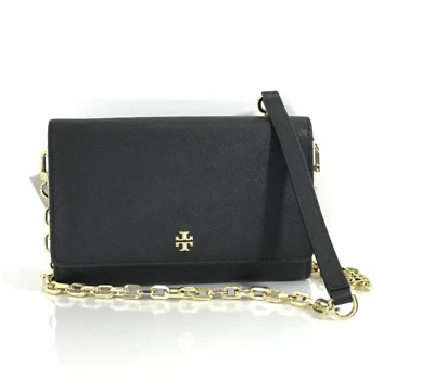 Bolso Bandolera Tory Burch Emerson Cadena Cartera Negro Nuevo con Etiquetas Foto 1 de 4