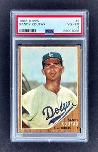 1962 Topps #5 Sandy Koufax (L.A. Dodgers) PSA 4 VG/EX NEW SLAB! HOF! - Picture 1 of 2