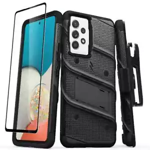 ZIZO Bolt Bundle Galaxy A53 5G Case+ Screen Protector+ Kickstand+ Holster Black - Picture 1 of 1