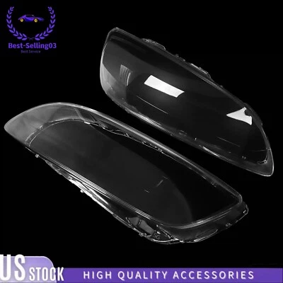 FOR Volvo S60 2014-2018 Pair Headlamp Cover Lampshade Headlight Lens Shell Clear - Image 1 of 4