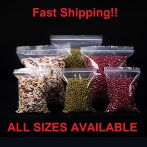 ERSCHWINGLICHE GRIFFIGE REISSVERSCHLUSSBEUTEL STRAPAZIERFÄHIGE DURCHSICHTIGE TASCHEN VIELE GRÖßEN  - Bild 1 von 3