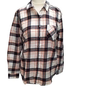 Womens winter Cotton Check Shirt Ladies Casual Collared Blouse Plus Size 16 20 - Picture 1 of 12