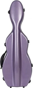 UK Shaped violin case Fiberglass UltraLight 4/4 M-case Purple Shiny - Picture 1 of 12