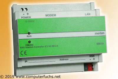 Merten KNX Internet Controller IC1-V2 REG-K 12-32VDC ISDN  695192 - Bild 1 von 3