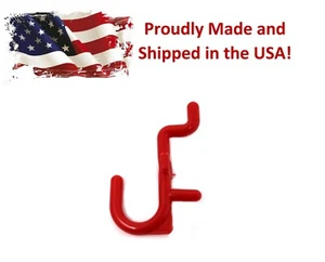 Plastic Red J Hook Peg Board Hook Kit Tool Storage Craft Hooks Pick A Pack - Picture 1 of 15