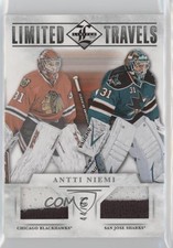 2012-13 Panini Limited Travels Dual Materials Prime /49 Antti Niemi #TD-ANI