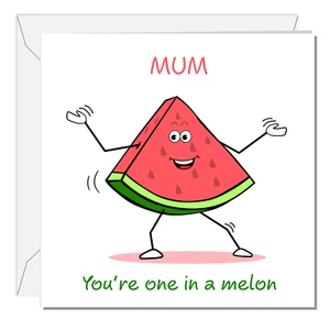 Divertida Tarjeta del Día de la Madre Tarjeta de Cumpleaños Uno en un Melón Millón Increíble Humor Swizz - Imagen 1 de 9