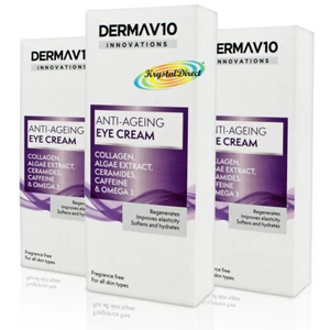 3x Derma V10 Innovations Anti-Aging Augencreme 15ml