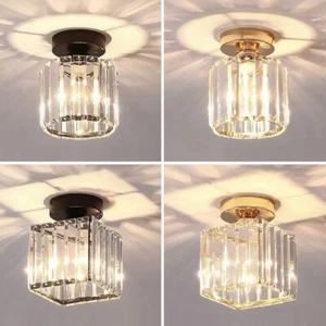 Lámpara de techo de cristal para pasillo lámpara de techo de lujo balcón pasillo luz para el hogar - Imagen 1 de 22