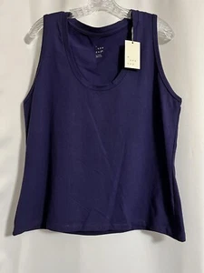 Women's U-Neck Slim Fit Tank Top - A New Day Navy Size XL New - Picture 1 of 3