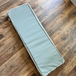 Sunbrella Canvas Indoor Outdoor Bench Cushion 48"X17"x2" Canvas Spa Corded Edge - Picture 1 of 5