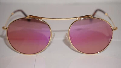 Gafas de sol HENRY JULLIEN HJYALE C56 redondas doradas rosa espejo 48 19HAJ 145 Foto 1 de 4