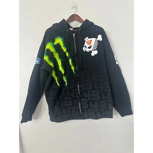 Vintage DC Monster Energy Drink Ken Block Y2K Zip-Up Hoodie - Imagen 1 de 3