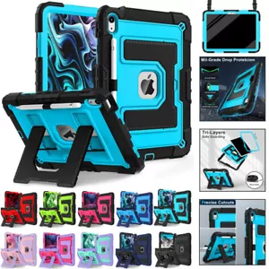 For iPad A16 11th 10th Gen 11" 10.9" Kids Shockproof Case Heavy Duty Stand Cover - Picture 1 of 132