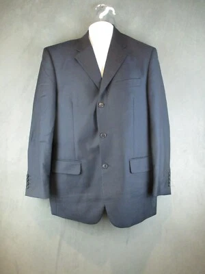 Blazer Principe Para Hombre 40L Azul Marino Guabello Super 130s Carrera Clásico Hecho en Italia Foto 1 de 4