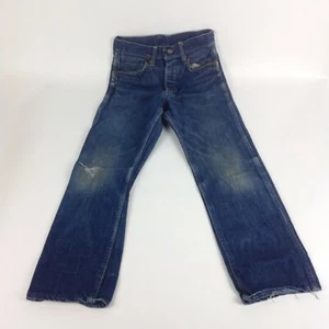 vtg 40s 50s kids chore work denim jeans indigo - Picture 1 of 9