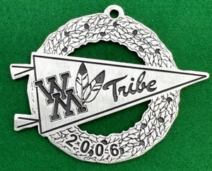 2006 College of William & Mary Pewter Ornament Williamsburg Virginia University - Picture 1 of 4