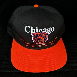Chicago Bears Script Vintage NOS 90s Eastport Team NFL 2 Tone Snapback Cap Hat - Picture 1 of 6