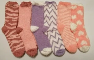 Ladies Thick Warm Fluffy Fleece Cosy Ankle Soft Gentle Lounge Bed Socks 2 Pair - Picture 1 of 4