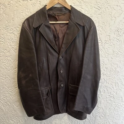 Chaqueta de cuero australiana Gwynn Jones vintage años 70 muy cool talla 38 S/M Foto 1 de 4