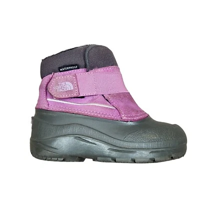 Botas de nieve The North Face Alpenglow II para niños pequeños rosa impermeables talla 8 Foto 1 de 4
