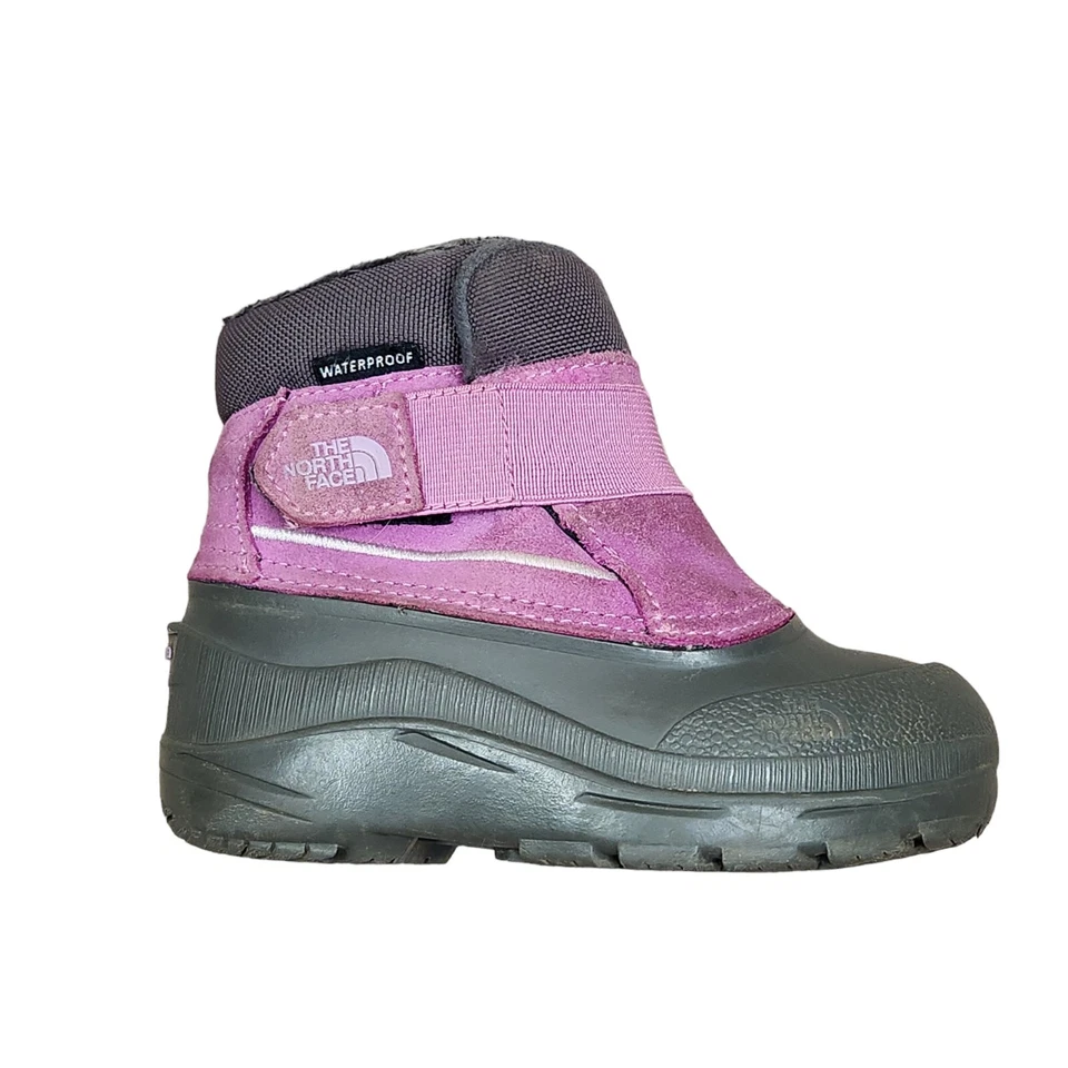 Botas de nieve The North Face Alpenglow II para niños pequeños rosa impermeables talla 8 Foto 1 de 4