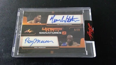 2021 Leaf Ultimate Ray Mercer Tim Witherspoon Dual Auto /20 - Image 1 of 2