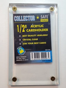 New 1/2" Thick Acrylic Crystal Clear Card Holder Nonrecessed 4 Screws - Picture 1 of 2