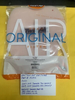 Filtro de aire Yamaha Grizzly 700/500 (152912) YFM700 YFM550 NUEVO “TWIN AIR” Foto 1 de 2
