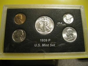 1939 P US Mint Set Brilliant Uncirculated! - Picture 1 of 9
