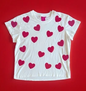 Queen Of Sparkles XS Sequined Heart Lollipop Tee EUC - Picture 1 of 10