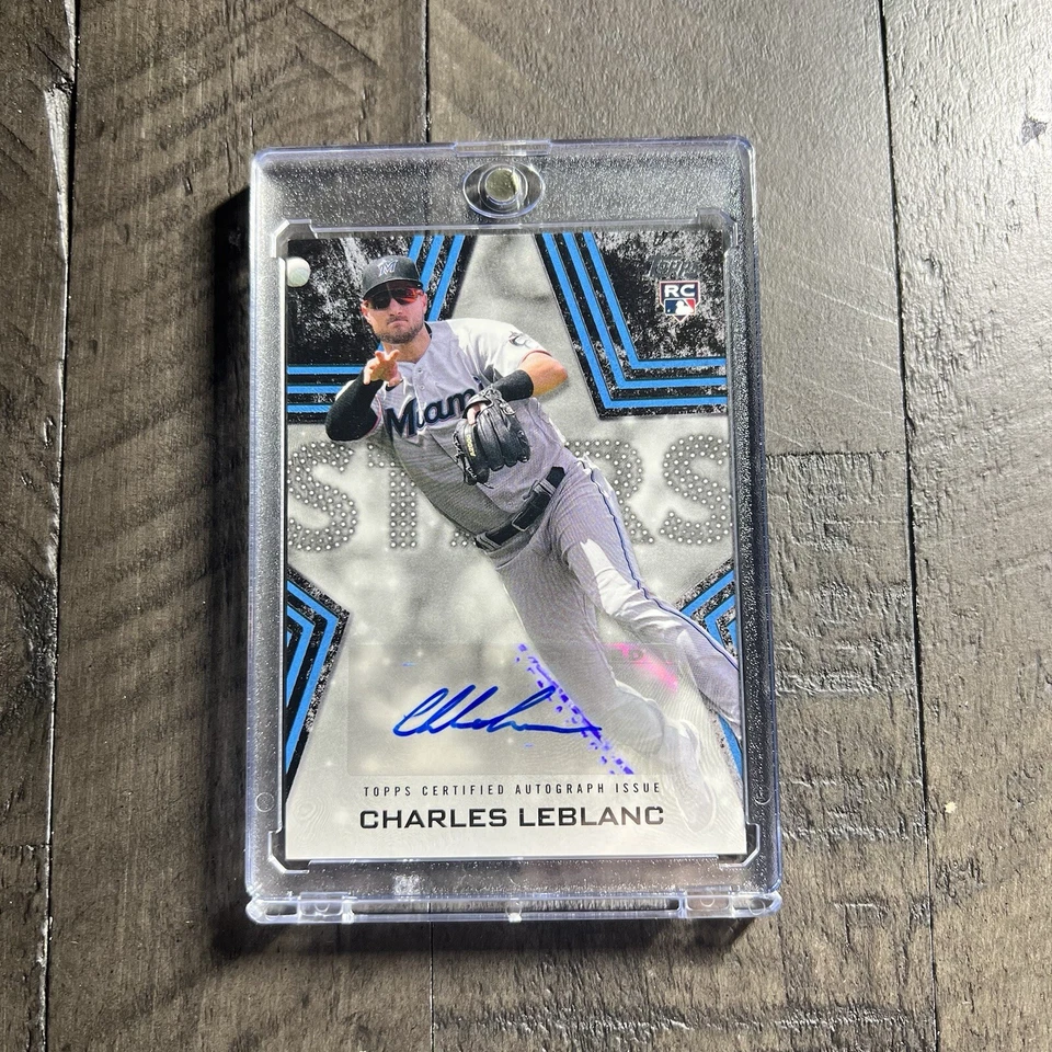 Charles Leblanc 2023 Topps Series 1 Baseball Stars Black /199 Rookie Auto RC AU - Image 1 of 4